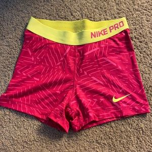 Nike Pro Pink Shorts